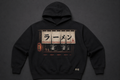 Black Noren Hoodie flat lay